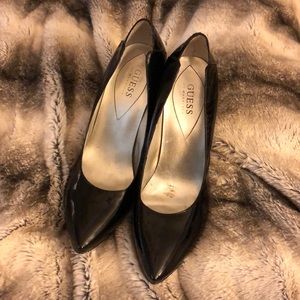 Black GUESS stilettos